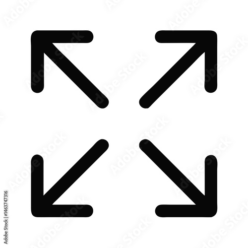 Expand Arrows Icon Representing Canvas Resizing and Workspace Adjustment