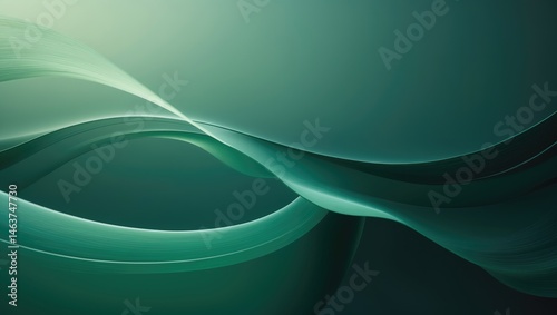 Abstract green backdrop with designated copy space