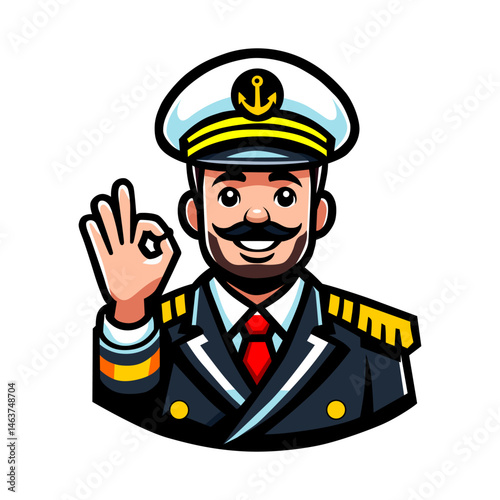 Captain Giving Okay Sign