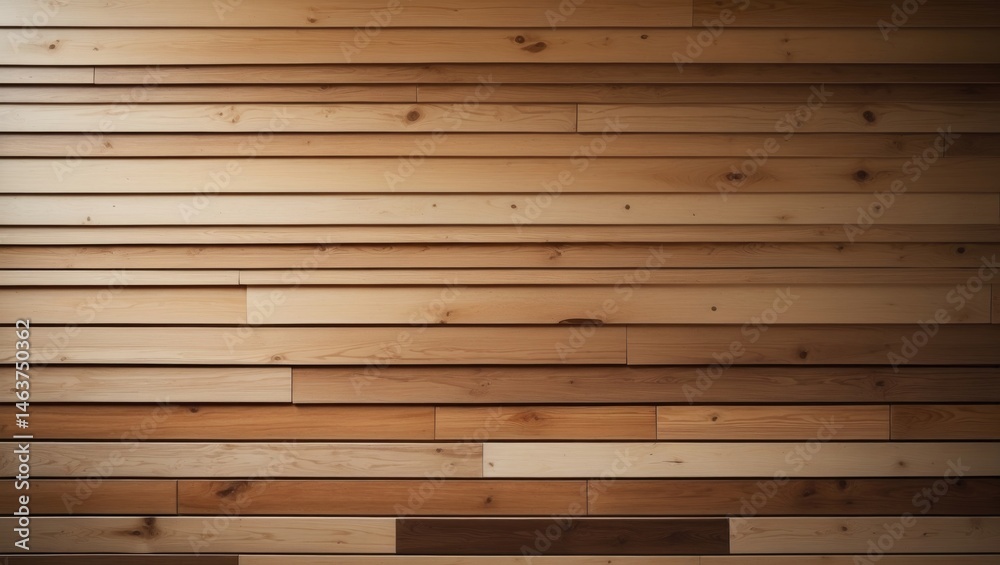 Panoramic view of textured wood wall and floor siding background
