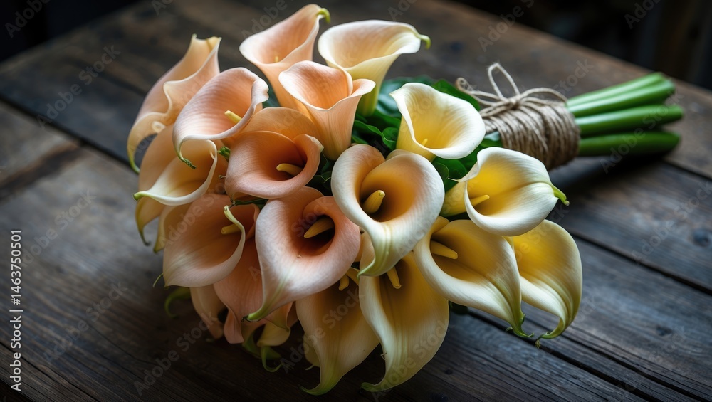 Wedding Arrangement Featuring Calla Lilly Bouquet