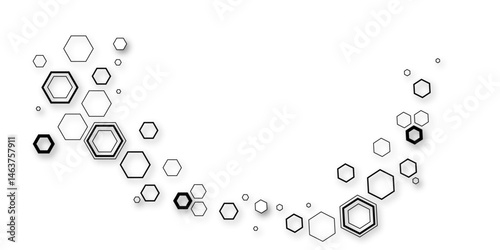 Abstract geometric honeycomb seamless pattern.Honeycomb seamless pattern. Hexagon pattern. Vector illustration
