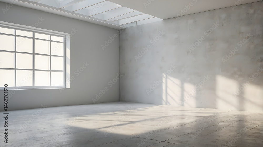 empty room with window