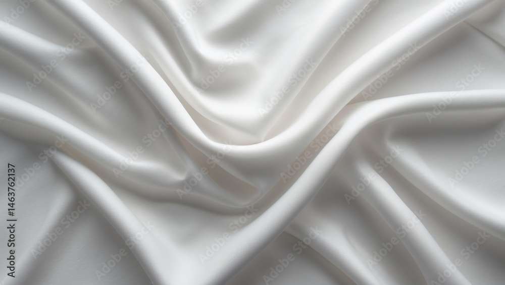 Fototapeta premium White fabric with a smooth textured surface background