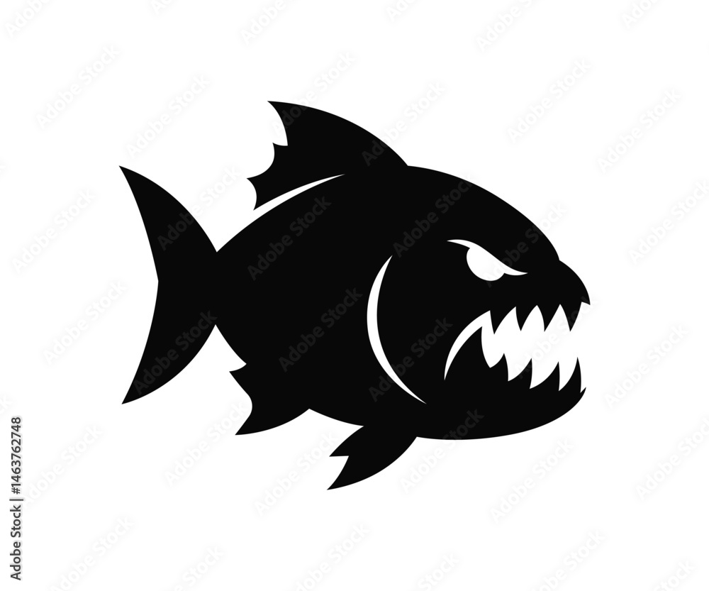 Obraz premium Monster fish vector