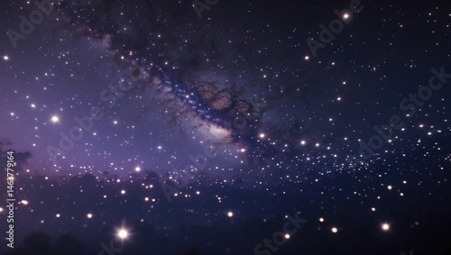 Starry view of Ursa Minor against the cosmic night