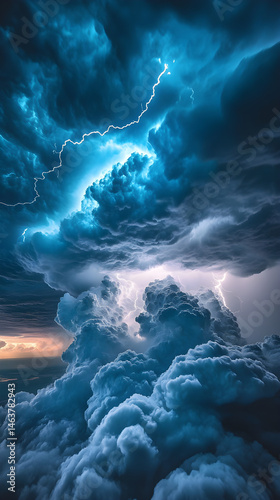 Majestic Fury: Capturing the Intensity and Beauty of a Thunderstorm in Full Force