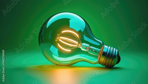 Lit lightbulb background suitable for designers utilizing images