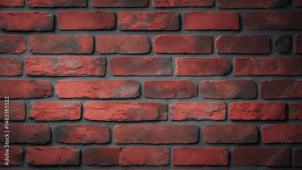 Obraz premium Distressed red brick masonry background with seamless tiling