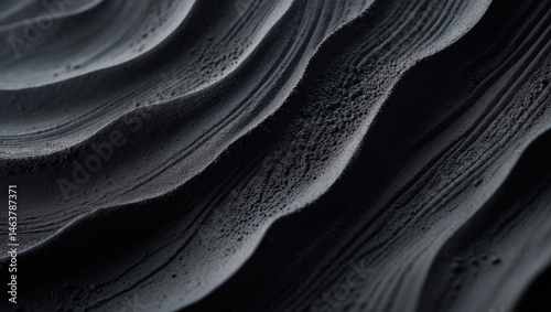 Fine carbon powder and black charcoal texture pattern for background with detailed surface