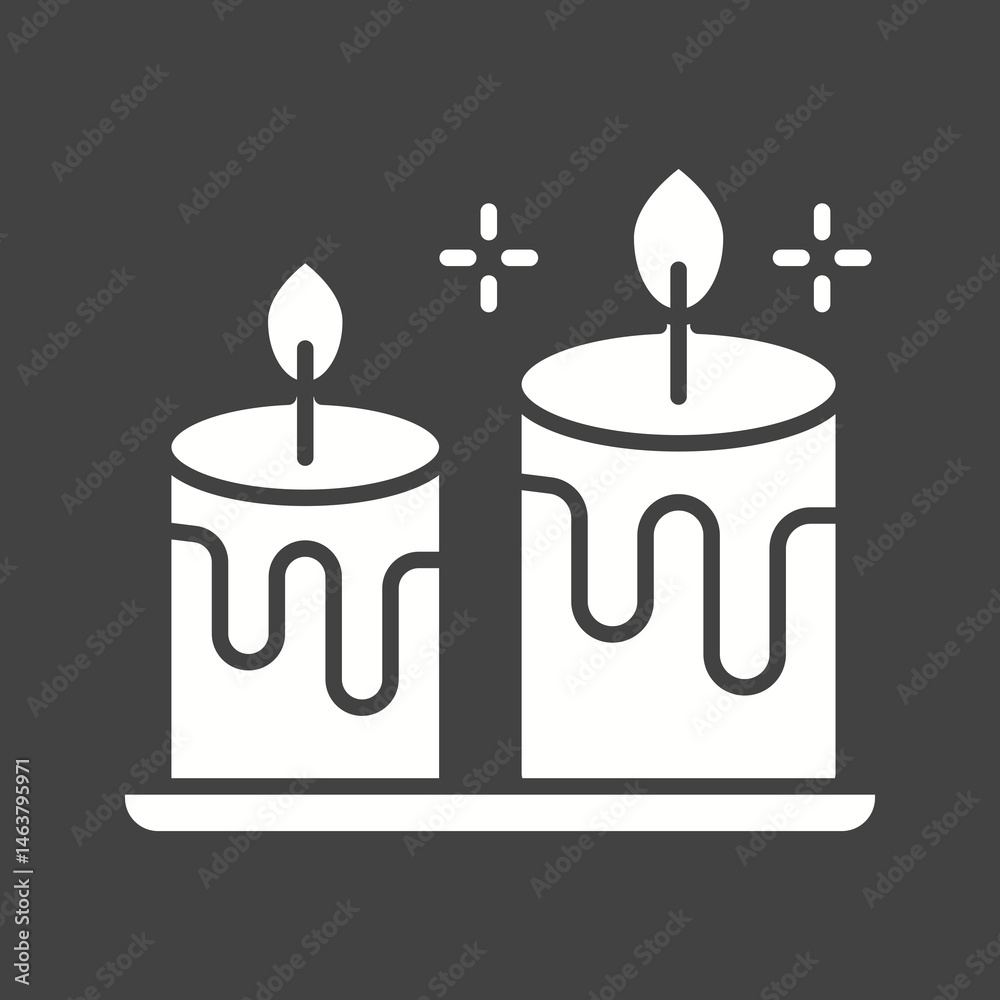 Candle icon vector image. Suitable for mobile apps, web apps and print media. Candle icon vector image. Suitable for mobile apps, web apps and print media.