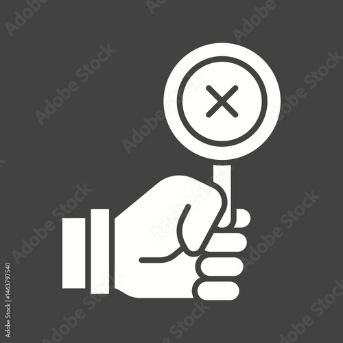 Disagree icon vector image. Suitable for mobile apps, web apps and print media.
