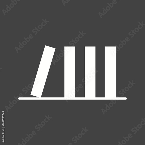 Domino Effect icon vector image. Suitable for mobile apps, web apps and print media.