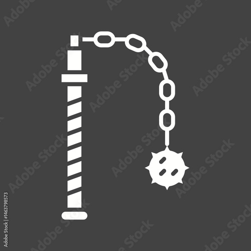 Flail icon vector image. Suitable for mobile apps, web apps and print media.