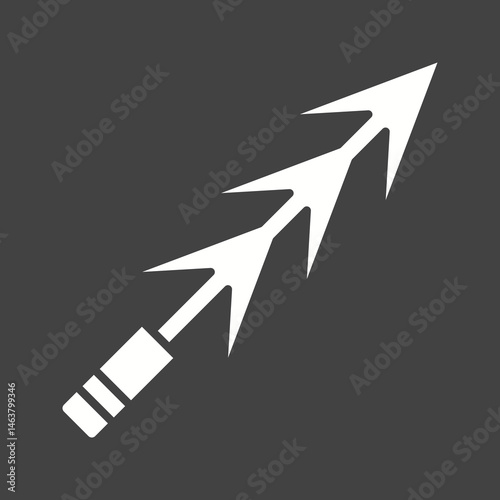 Harpoon icon vector image. Suitable for mobile apps, web apps and print media.