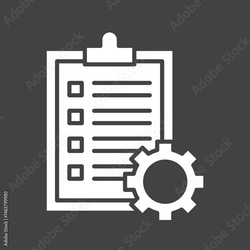Inventory Setting icon vector image. Suitable for mobile apps, web apps and print media.