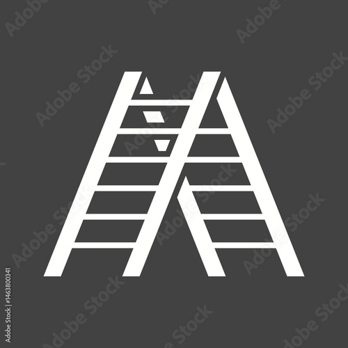 Ladder icon vector image. Suitable for mobile apps, web apps and print media.