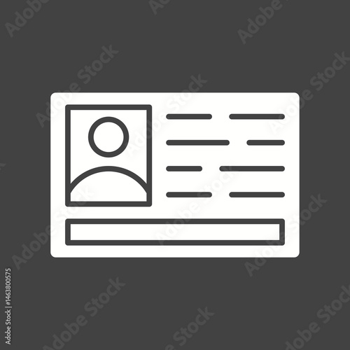 License icon vector image. Suitable for mobile apps, web apps and print media.