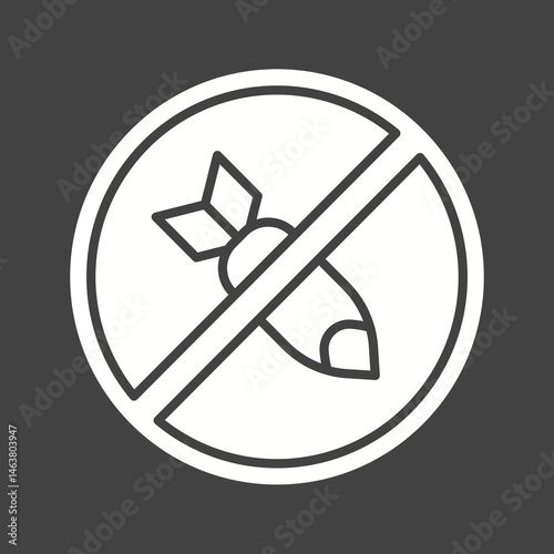 No War icon vector image. Suitable for mobile apps, web apps and print media.