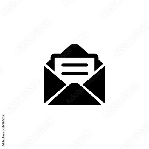 Open Envelope with Letter Icon