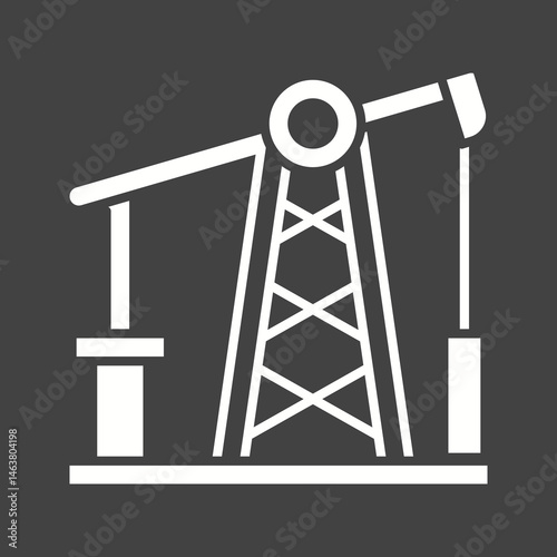 Oil Pumps icon vector image. Suitable for mobile apps, web apps and print media.