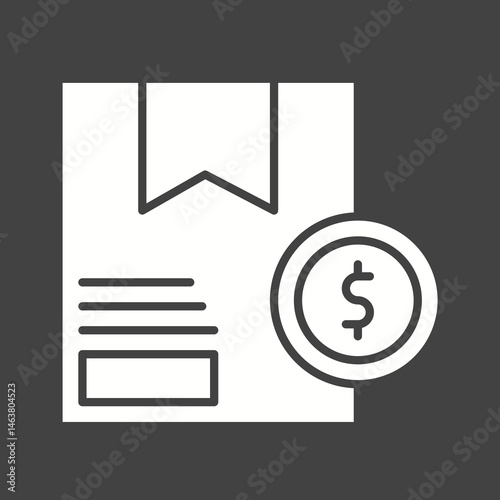 Package Cost icon vector image. Suitable for mobile apps, web apps and print media.