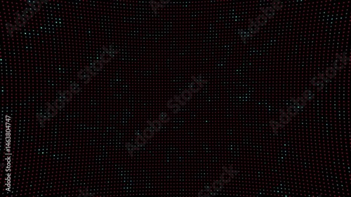 red and green light array background  The bright dot and pixels animation. 4k high technology dotted texture halftone
