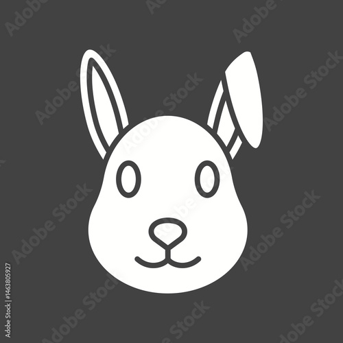 Rabbit icon vector image. Suitable for mobile apps, web apps and print media.