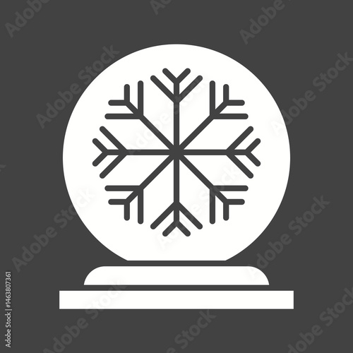 Snow Globe icon vector image. Suitable for mobile apps, web apps and print media.