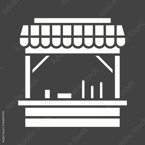 Stall icon vector image. Suitable for mobile apps, web apps and print media.