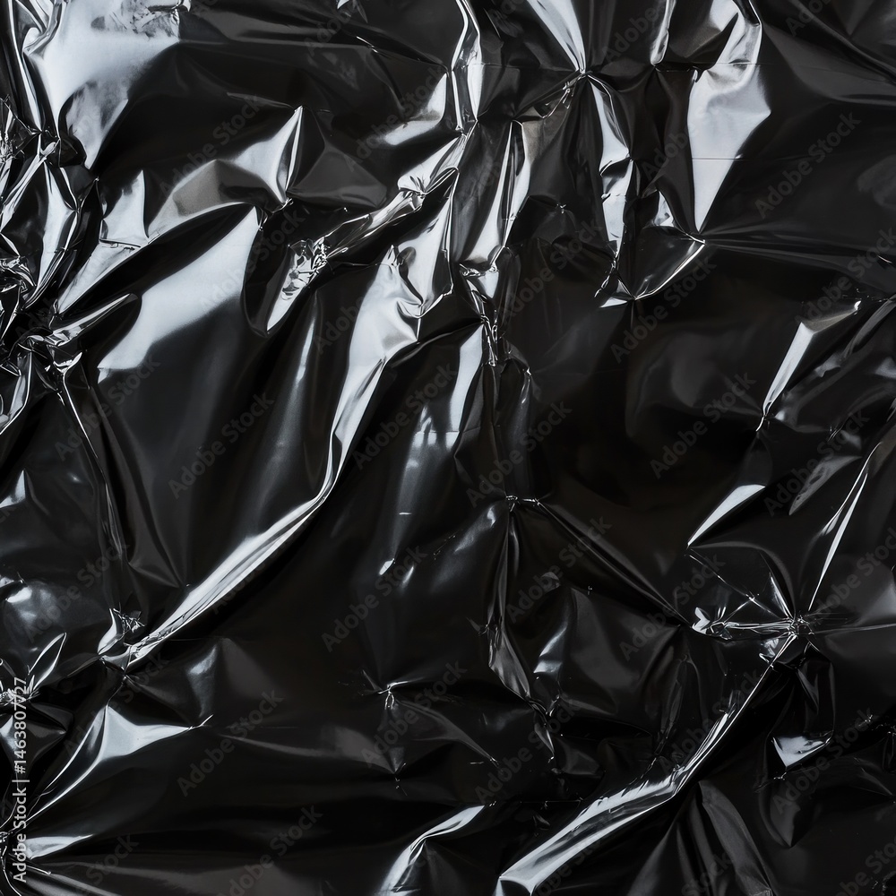 Black plastic wrap texture Black plastic wrap texture