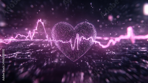 Digital Heartbeat: A Visual Representation of Life's Rhythm