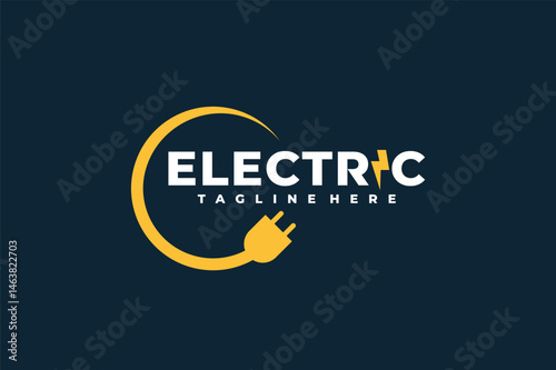 circle electrical plug logo