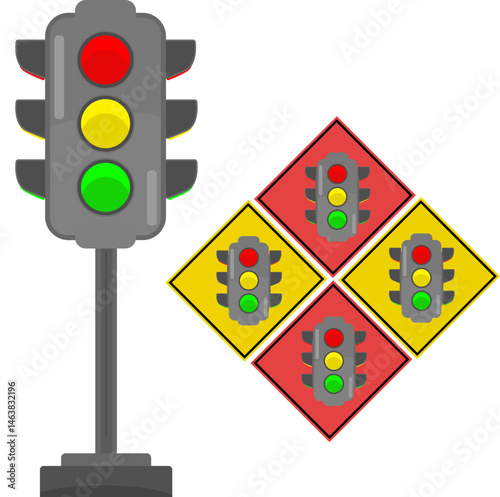 Traffic Lights Ilustration education