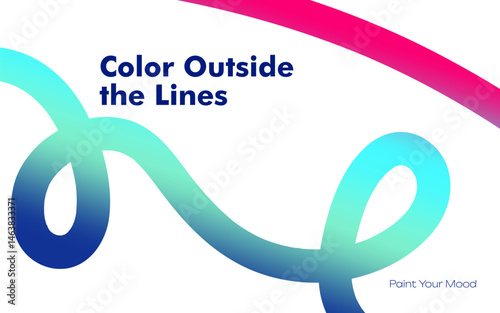 Dynamic colorful design featuring fluid lines. Ideal for banners, posters, flyers, branding, and digital projects