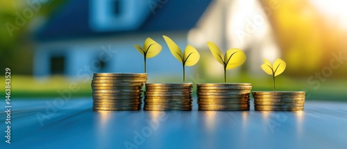 Financial growth and investment concept