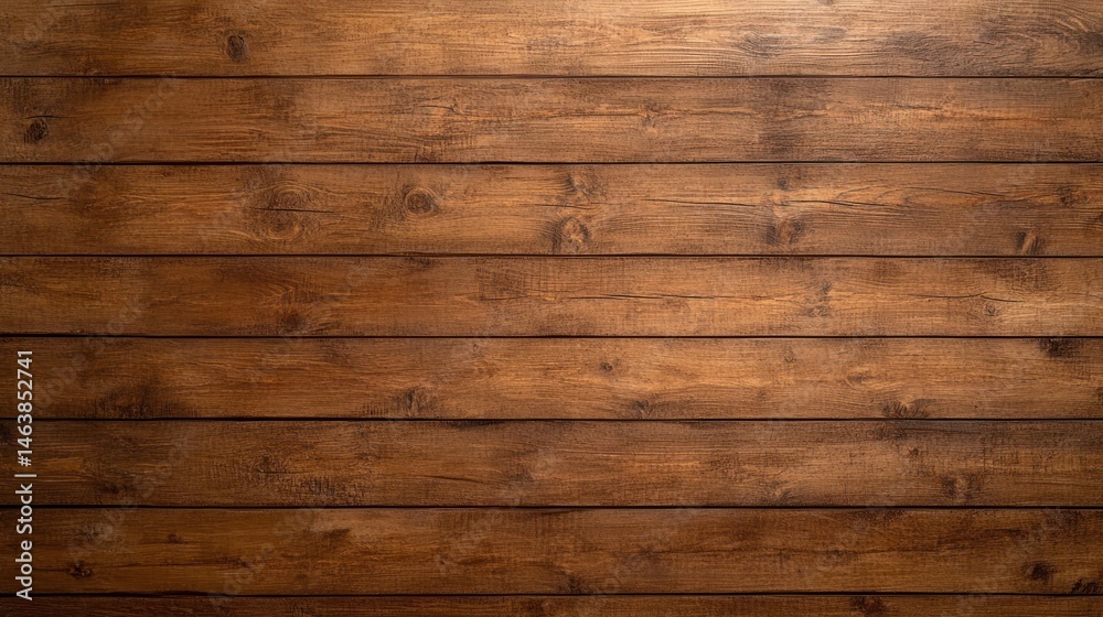 Fototapeta premium Dark brown wooden planks texture background horizontal grain rustic timber surface