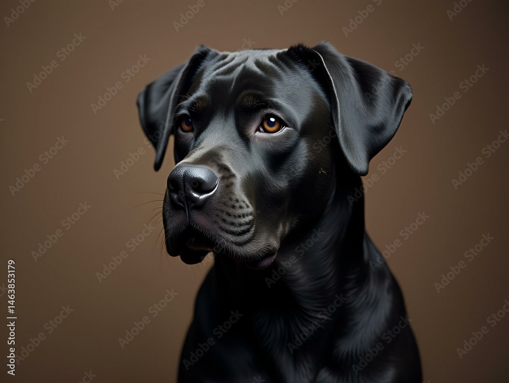 portrait de chien cane corso