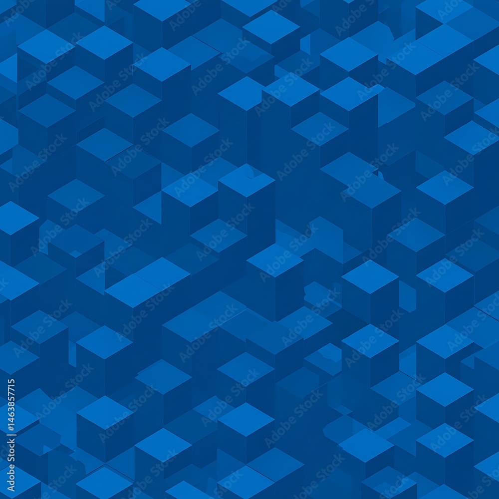 Obraz premium Azure Cubic Labyrinth