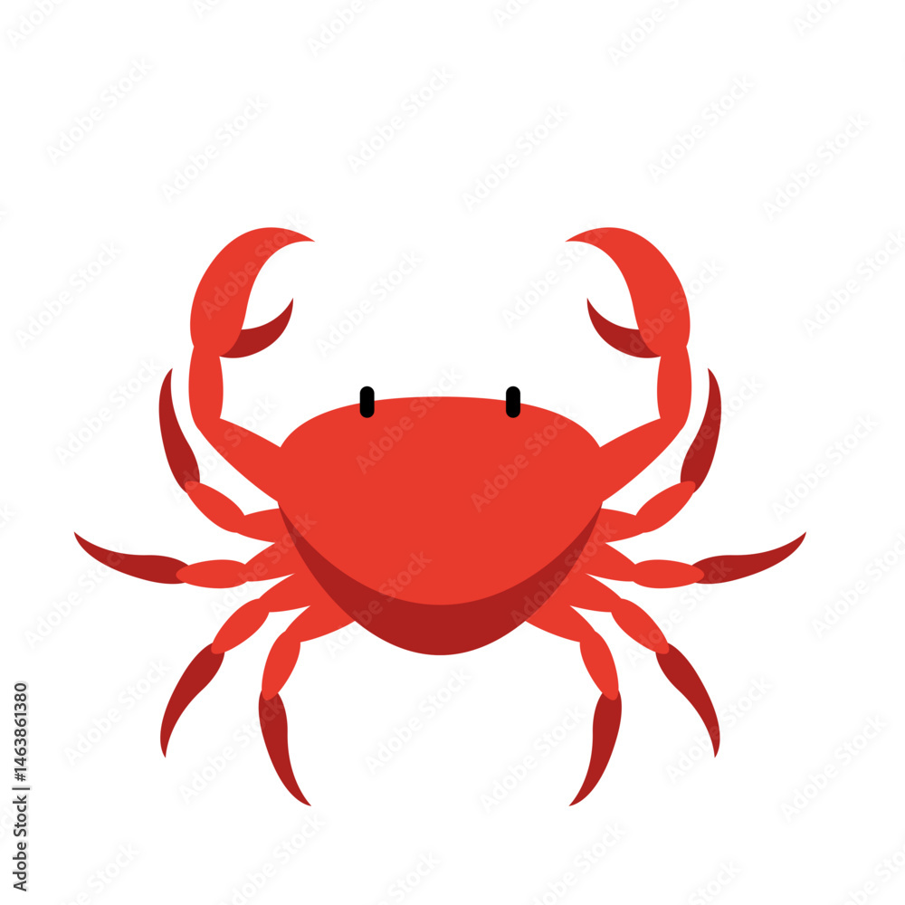 Red Crab Illustration Red Crab Illustration