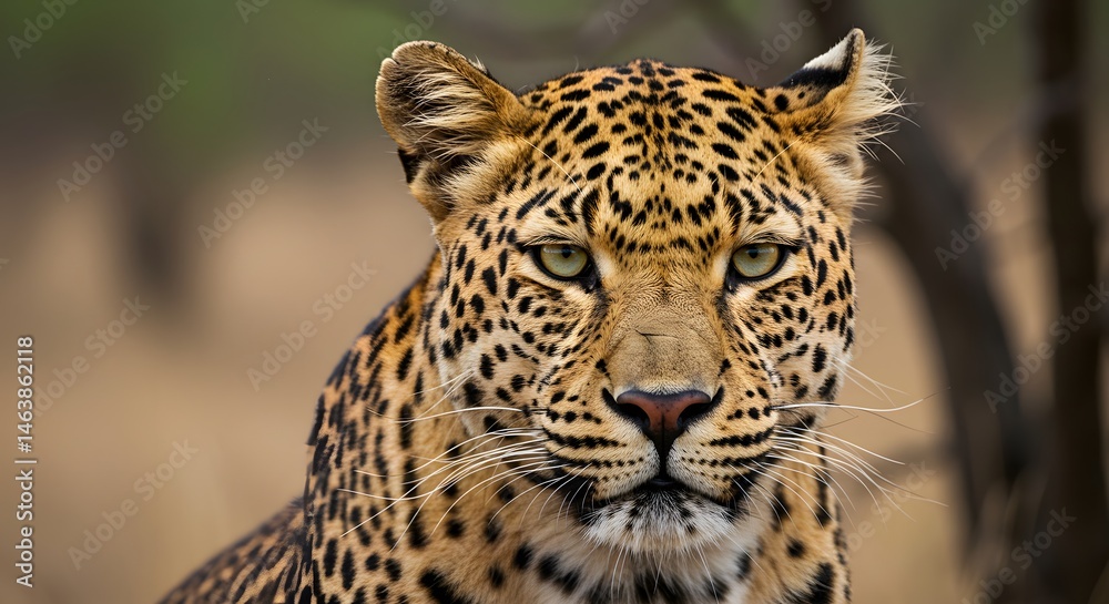 Fototapeta premium close up portrait of a leopard