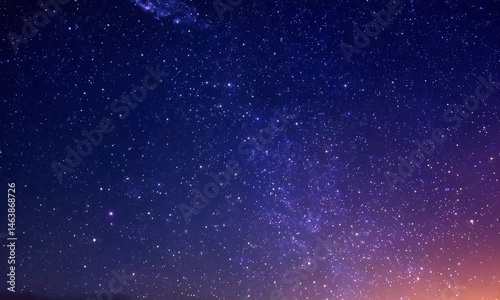 Starry Night Sky Time-Lapse, Twinkling Stars and Gradient Sky Colors