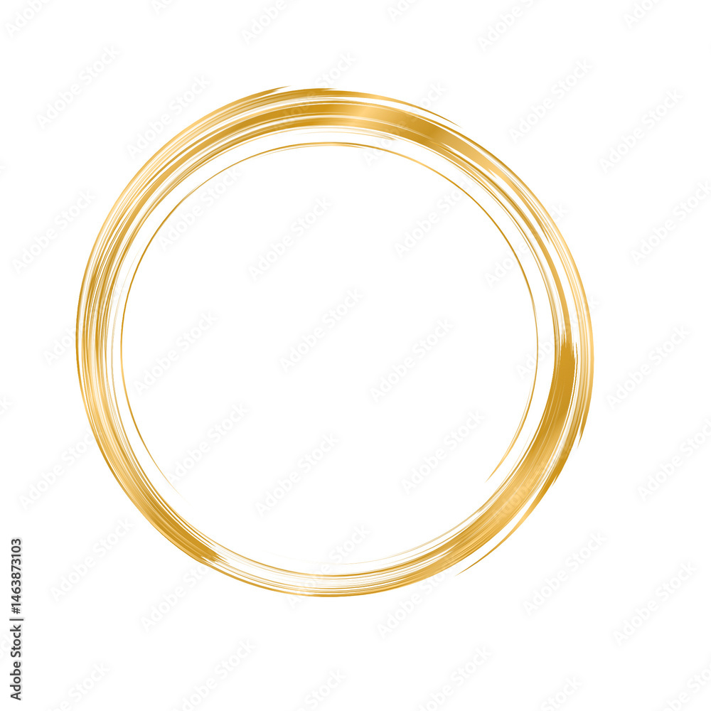 Golden circle frame. Luxurious gold ring. Golden circle frame. Luxurious gold ring.