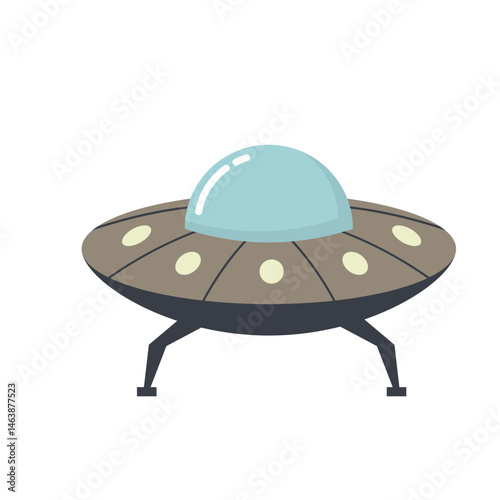 Illustration of a Flying Saucer Spacership