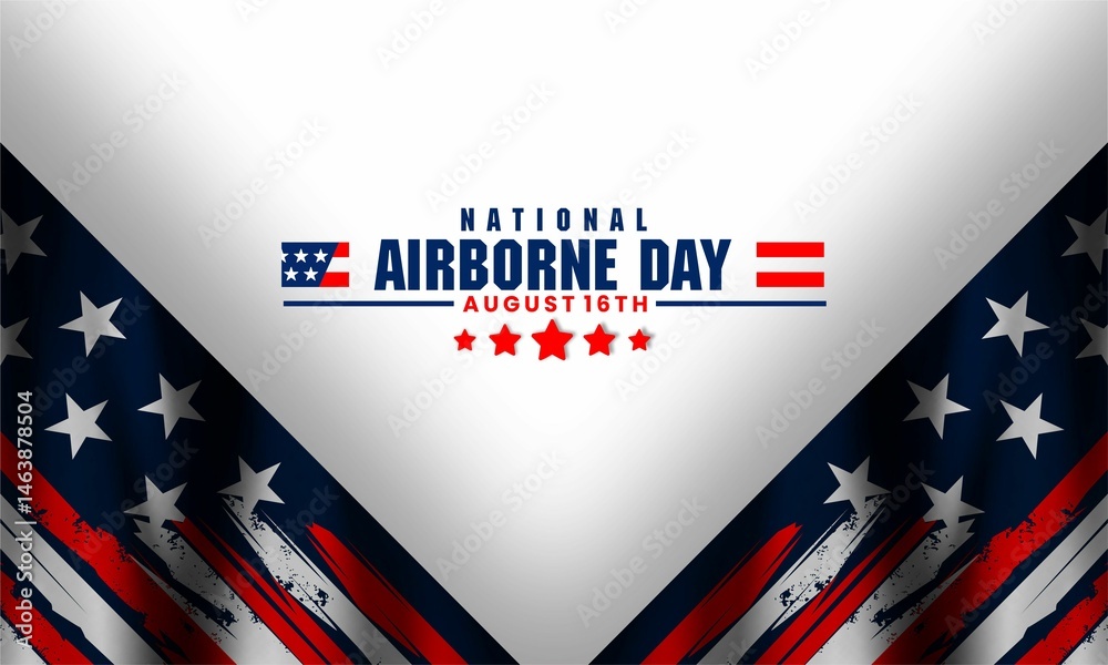 national airborne day, vektor background banner national airborne day, vektor background banner