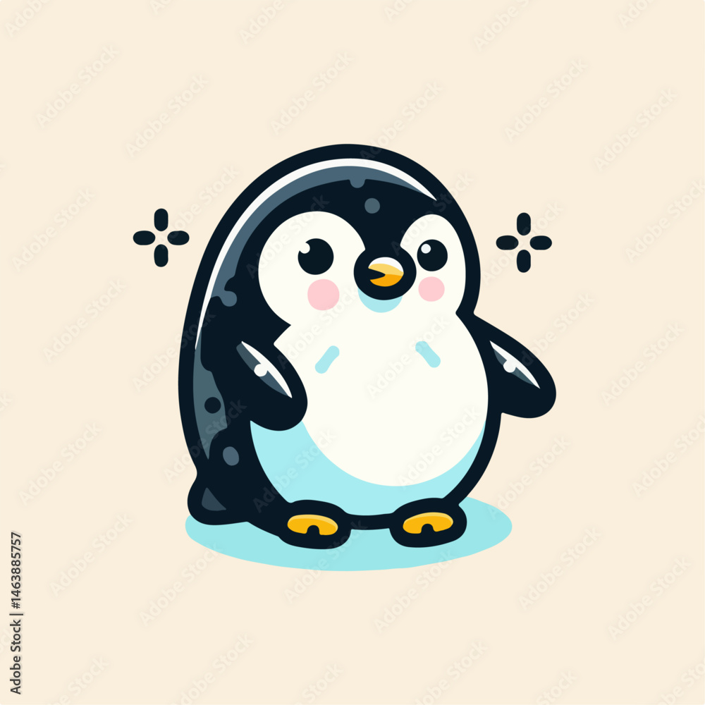 Obraz premium Cute penguin illustration