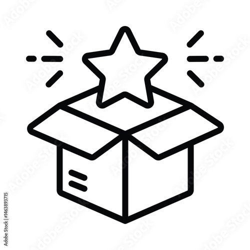 Novelty Vector outline icon. Eps10 file 