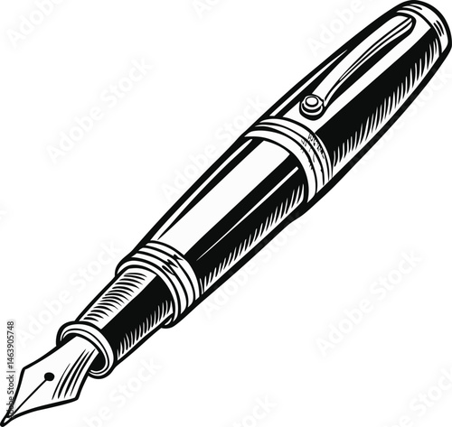 fountain pen vector