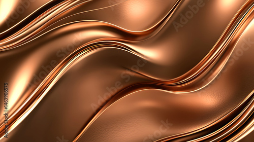 A gold colored wave pattern with a shiny texture
