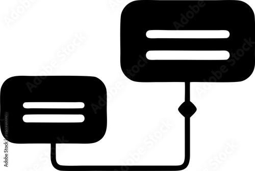 Database relations shown as graphical diagram
